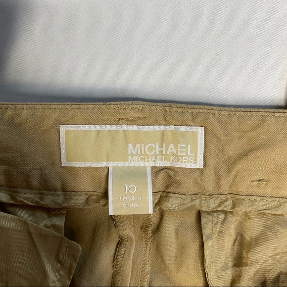 Michael Kors Tan straight Dress Pants Stretch Fit - Picture 2 of 7